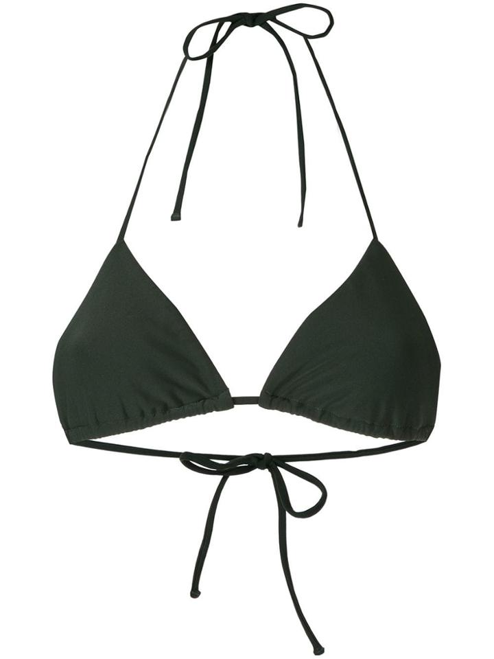 Matteau The Stripe Bikini Top - Green