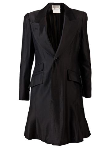 Matsuda Vintage Tuxedo Coat Dress - Black