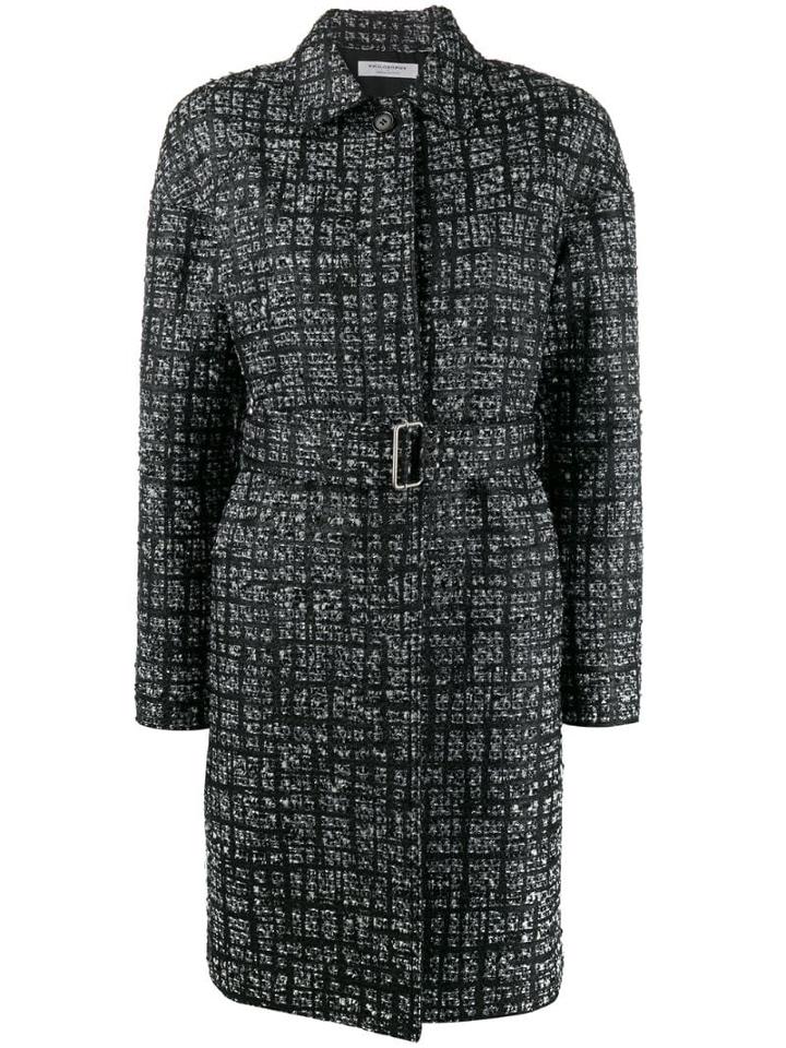 Philosophy Di Lorenzo Serafini Check Pattern Single Breasted Coat -