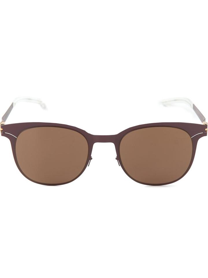 Mykita Lianne Sunglasses, Women's, Red, Stainless Steel/acetate