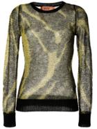 Nº21 Tie-dye Effect Jumper - Yellow