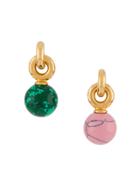Mulberry Coloured Earrings - Green