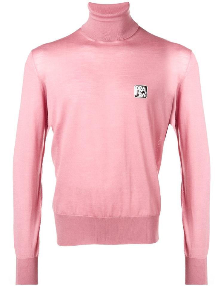 Prada Logo Jumper - Pink