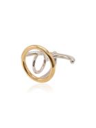 Charlotte Chesnais Saturn Silver And Gold Vermeil Ring - Metallic