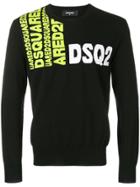 Dsquared2 Slim-fit Printed Sweatshirt - Black