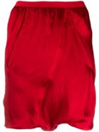 Rick Owens Slip Pocket Shorts - Red