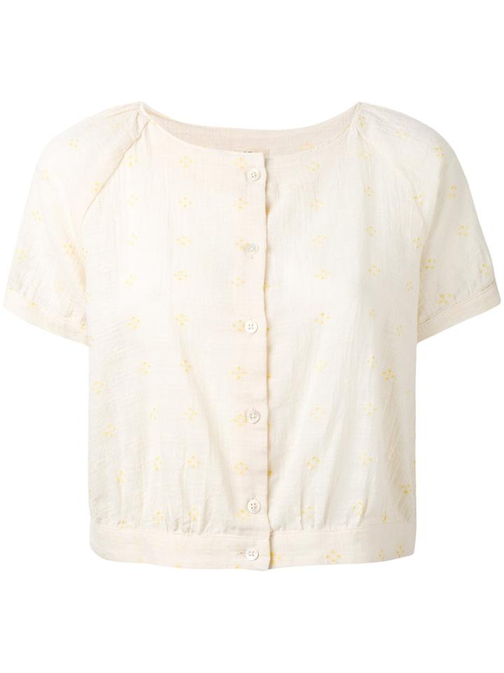 Bellerose - Lula Blouse - Women - Cotton/acetate - 2, Nude/neutrals, Cotton/acetate