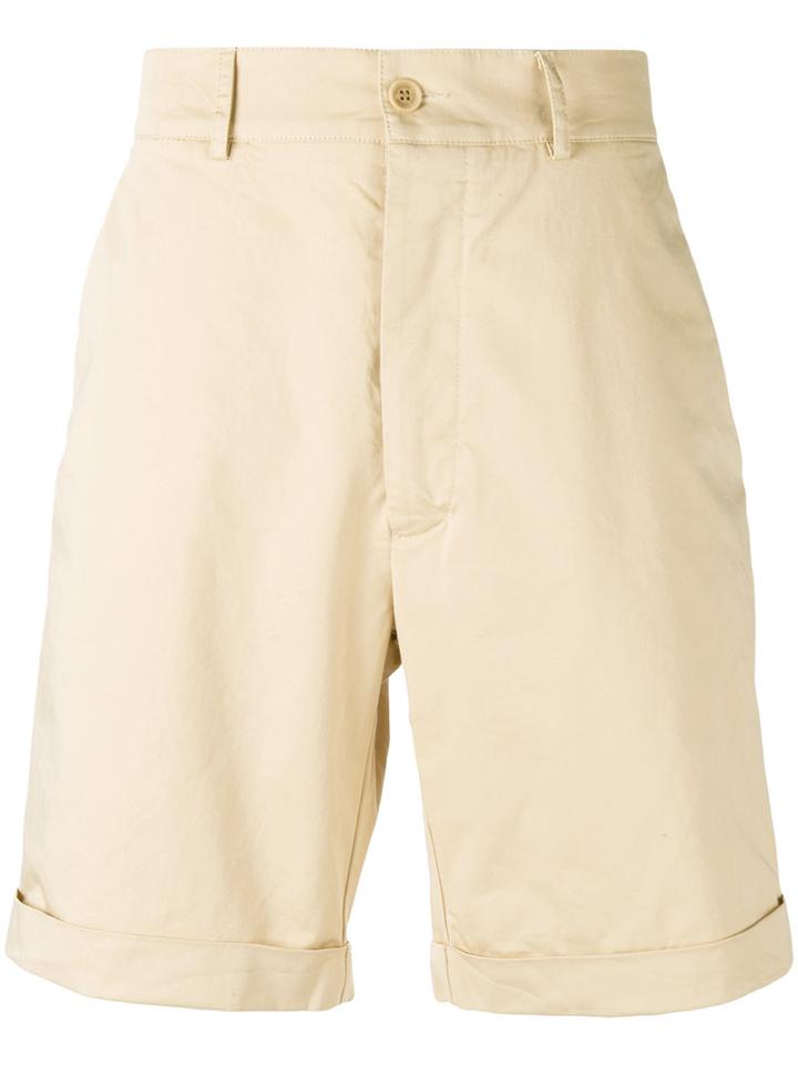 Sunnei - Bermuda Shorts - Men - Cotton/spandex/elastane - M, Nude/neutrals, Cotton/spandex/elastane