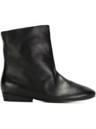 Marsèll Flat Ankle Boots - Black