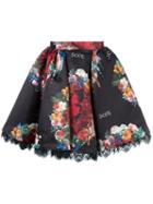 Philipp Plein 'royal Affair' Skirt, Women's, Size: Small, Black, Polyester/acetate/viscose/nylon