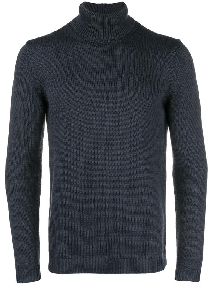 Roberto Collina Roll Neck Sweater - Blue
