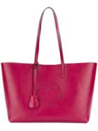 Anya Hindmarch Smiley Tote Bag - Pink & Purple