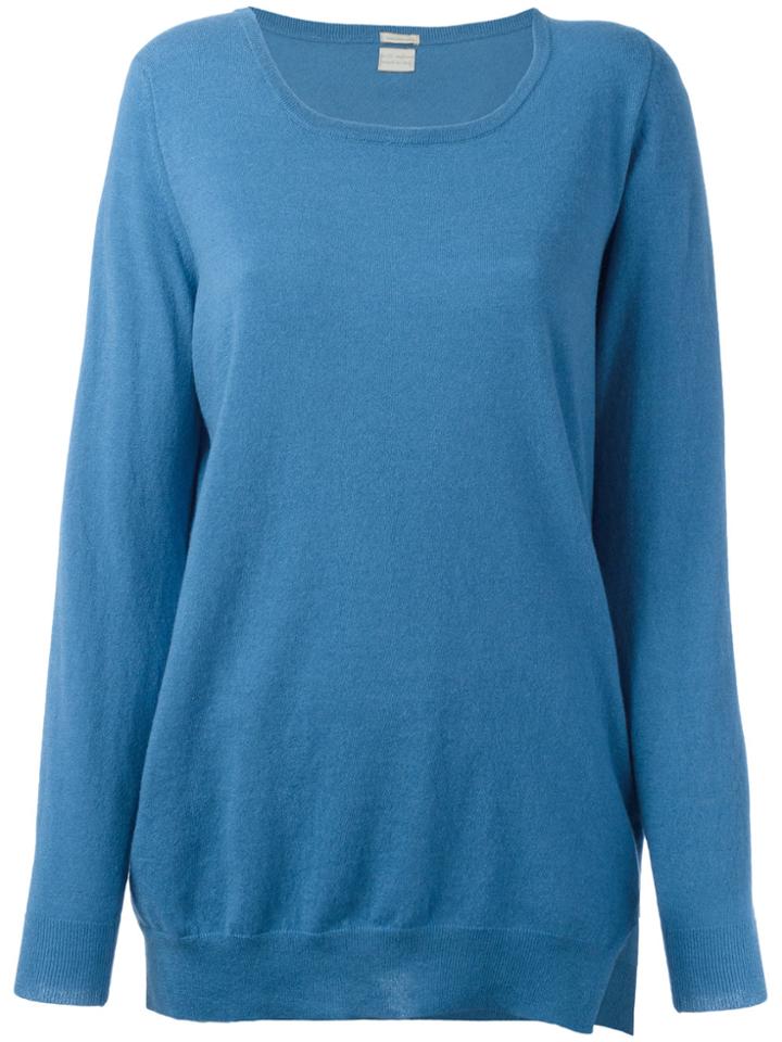 Massimo Alba Cashmere Fine Knit Jumper - Blue