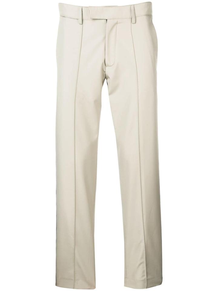 Gcds Logo Stripe Chinos - Neutrals