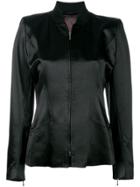 John Galliano Vintage Standing Collar Jacket - Black