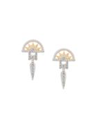 V Jewellery Estee Earrings - Metallic