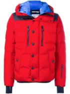 Moncler Grenoble Hooded Padded Jacket, Men's, Size: 3, Red, Feather Down/polyamide/polyester