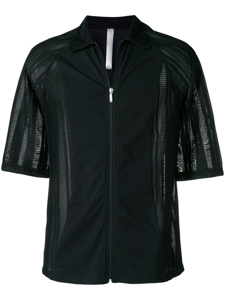 Cottweiler Sheer Panel Zipped Sport Jacket - Black