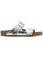 Rick Owens Silver Metallic X Birkenstock Arizona Sandals