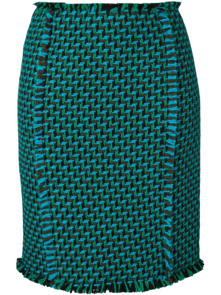Gianluca Capannolo Woven Pencil Skirt