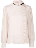 Miu Miu Wrap Ruffled Shirt - Pink