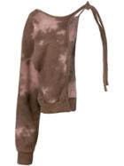 Ottolinger Tie Dye One Sleeve Top - Brown