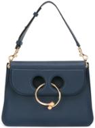 J.w.anderson - Medium Pierce Shoulder Bag - Women - Cotton/calf Leather - One Size, Blue, Cotton/calf Leather