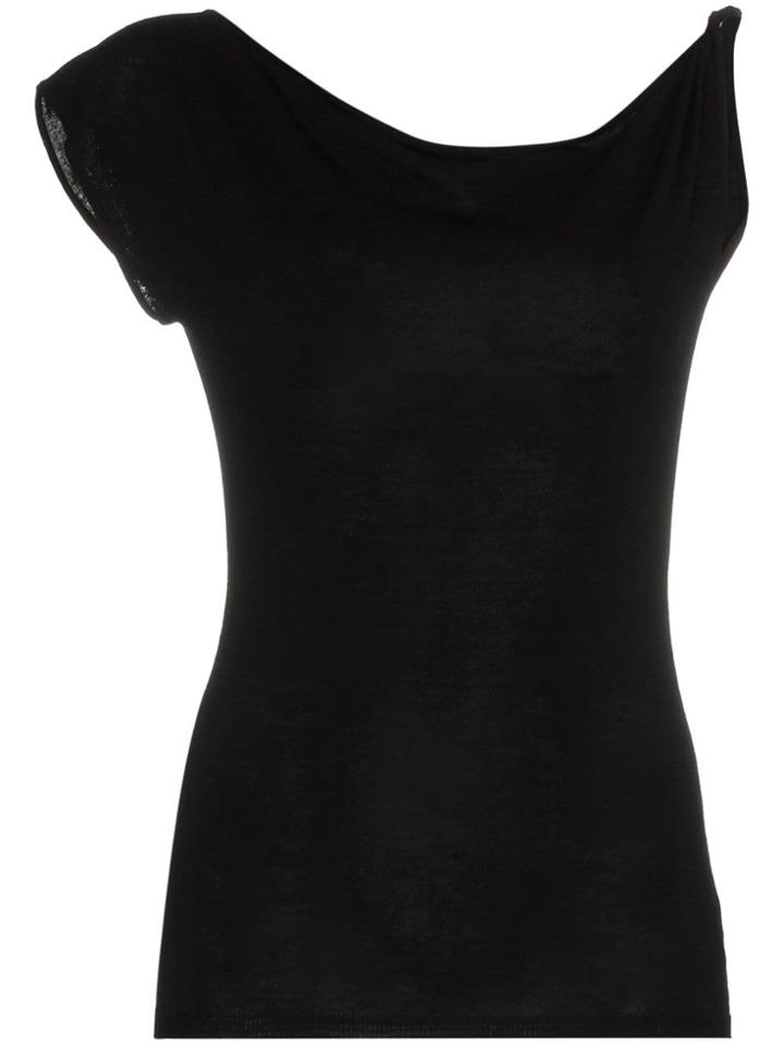 Jacquemus Off-the-shoulder Jersey Top - Black