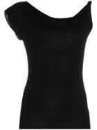 Jacquemus Off-the-shoulder Jersey Top - Black