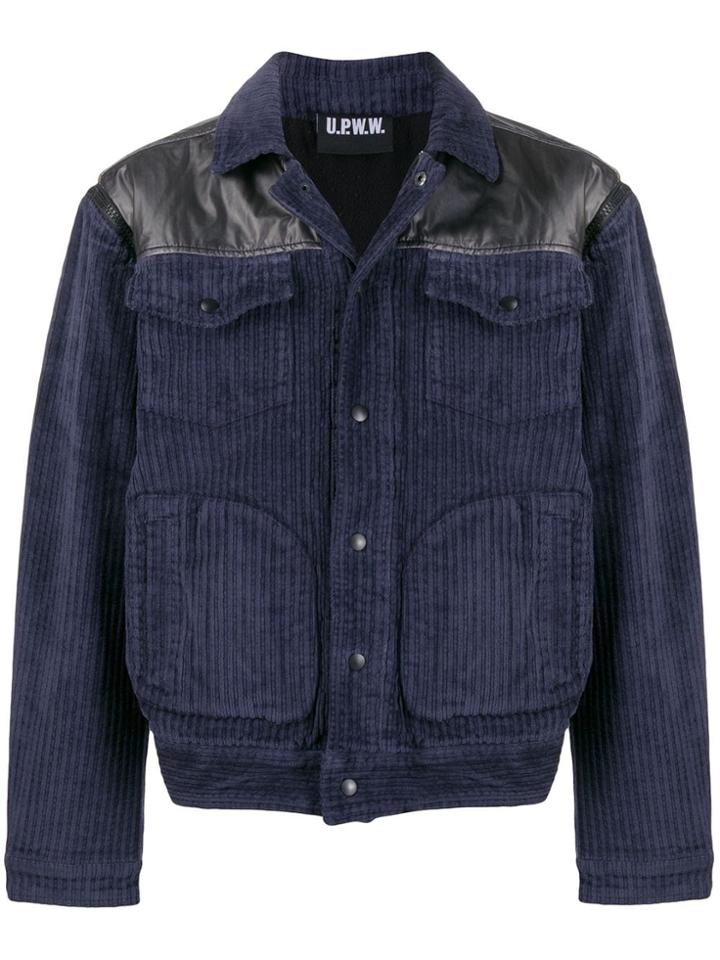 U.p.w.w. Patch Pocket Corduroy Jacket - Blue