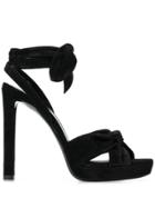 Saint Laurent Open Toe Sandals - Black