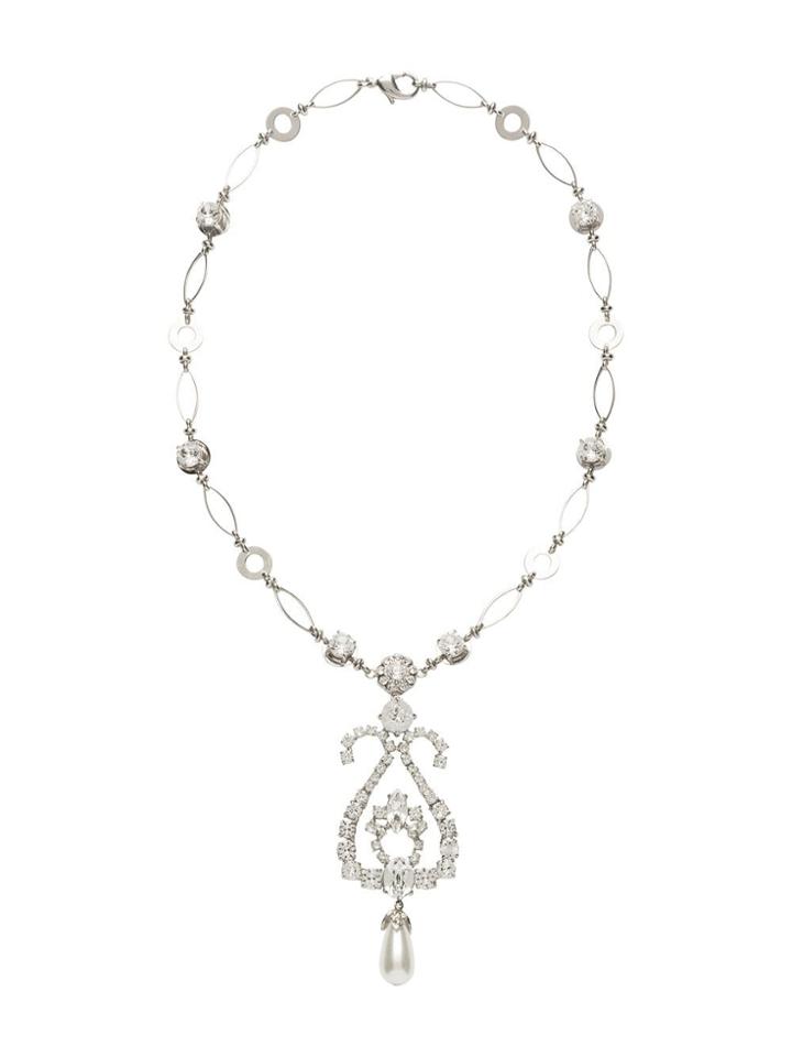 Miu Miu Crystal Necklace - Silver