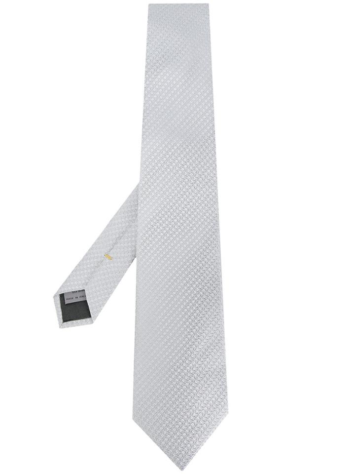 Canali Patterned Tie - Grey