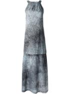Kenzo 'sand' Evening Dress, Women's, Size: 38, Grey, Cotton