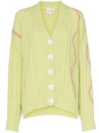 Cap Gladys Knitted Mohair Cardigan - Green