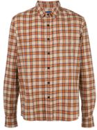 Simon Miller Plaid Print Shirt - Orange