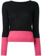Guild Prime Ribbed Colour Block Jumper, Women's, Size: 36, Black, Acrylic/lambs Wool