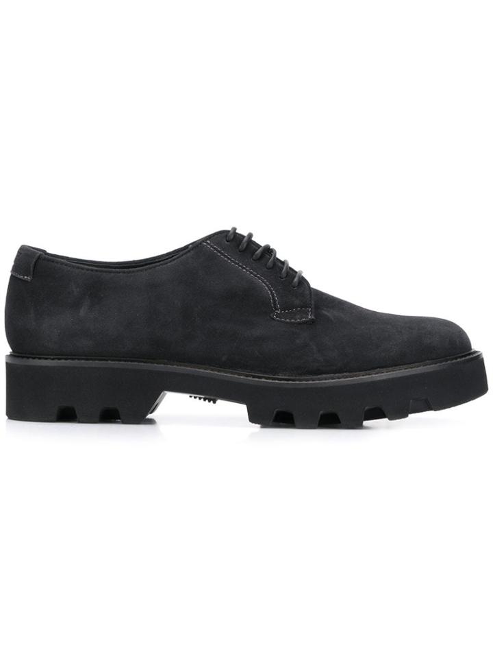 Emporio Armani Smooth Lace-up Shoes - Black