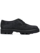 Emporio Armani Smooth Lace-up Shoes - Black