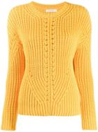 Chinti & Parker Ribbed Knit Sweater - Yellow