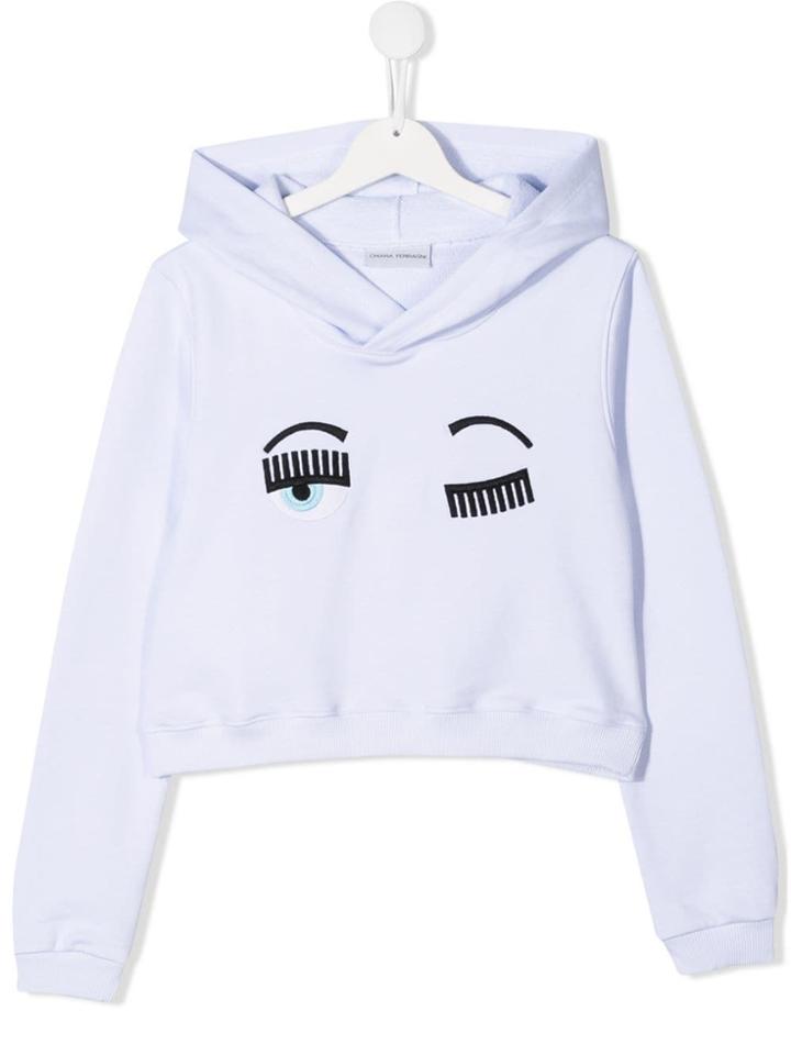 Chiara Ferragni Kids Flirting Sweatshirt - White