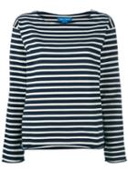 Mih Jeans - Striped Longsleeved T-shirt - Women - Cotton - Xs, Blue, Cotton
