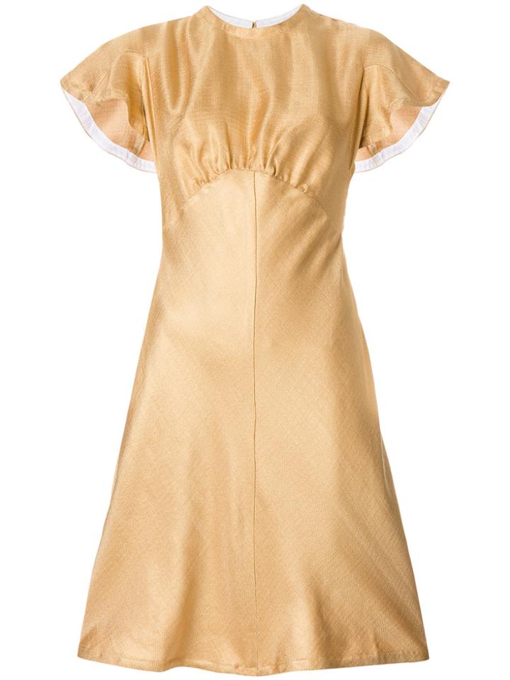 Zimmermann Short Flared Dress - Yellow & Orange