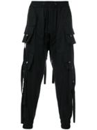 D.gnak Parachute Strap Trousers - Black