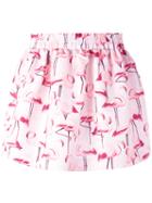 Red Valentino Flamingo Print Skirt, Women's, Size: 38, Pink/purple, Polyester