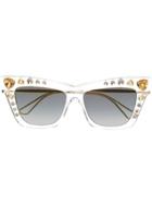 Jimmy Choo Eyewear Embellished Sunglasses - Gold