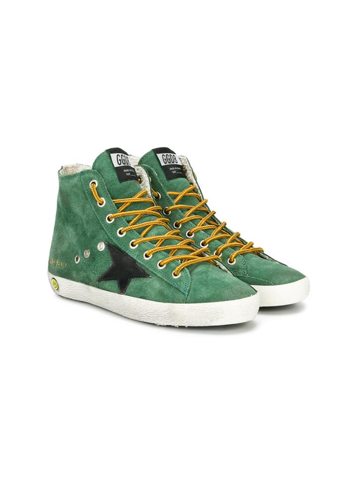 Golden Goose Deluxe Brand Kids Francy Sneakers - Green