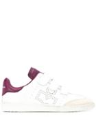 Isabel Marant Perforated Logo Sneakers - White