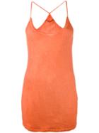 Humanoid Racerback Tank Top, Women's, Size: Medium, Yellow/orange, Organic Cotton