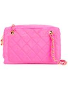 Chanel Vintage Quilted Chain Tote Bag - Pink & Purple